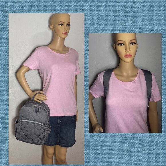 Vera Bradley Small Backpack in Performance Twill Shadow Gray NWT main image 8